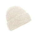 Almond - Back - Beechfield Cosy Ribbed Marl Beanie