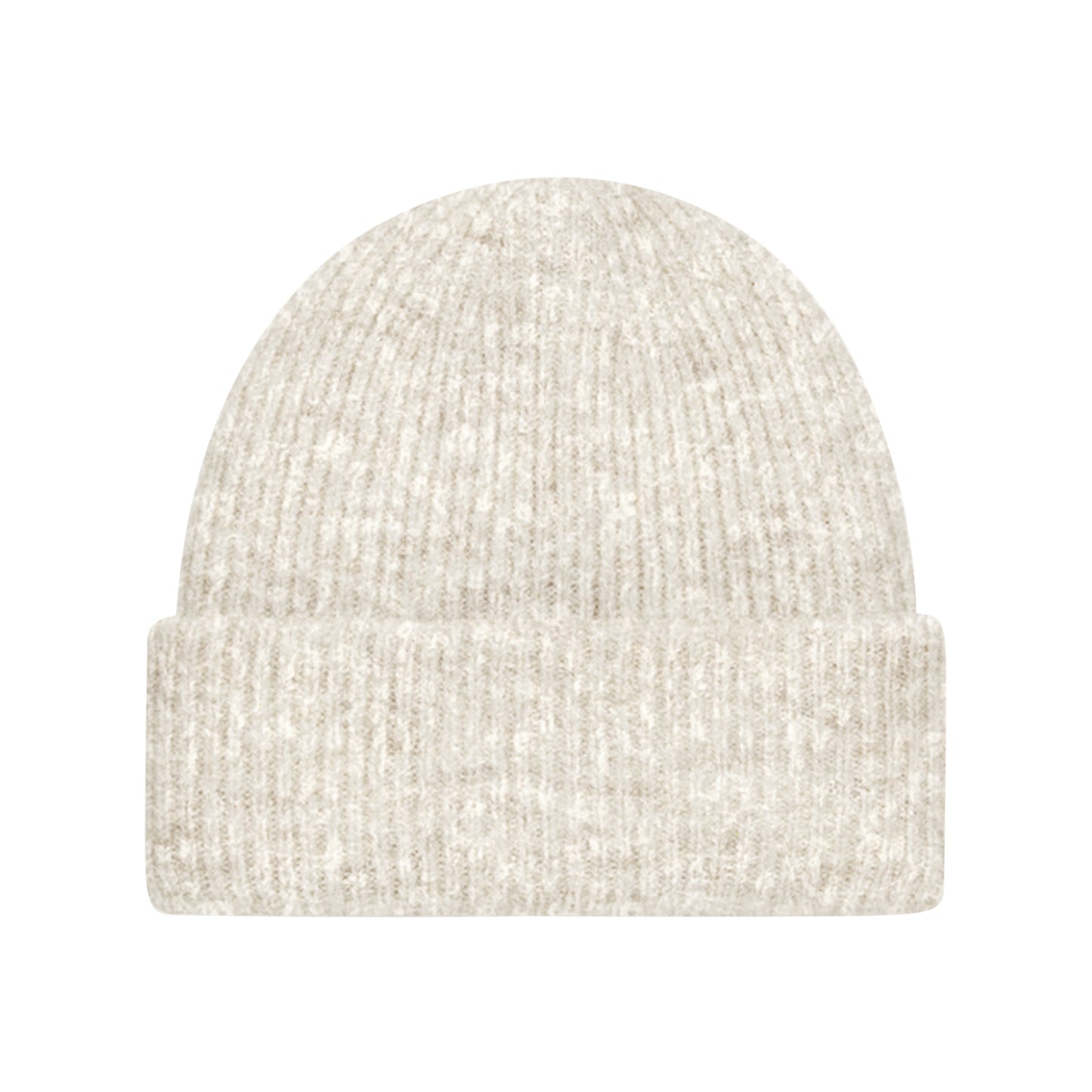 Almond - Back - Beechfield Cosy Ribbed Marl Beanie
