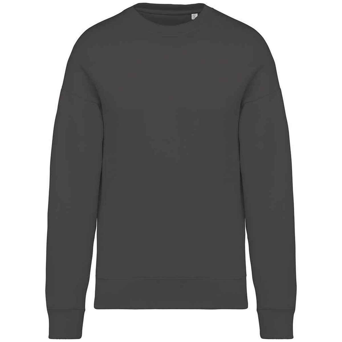 Iron Grey - Front - Native Spirit Womens-Ladies Oversized Sweatshirt