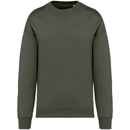 Organic Khaki - Front - Native Spirit Womens-Ladies Oversized Sweatshirt
