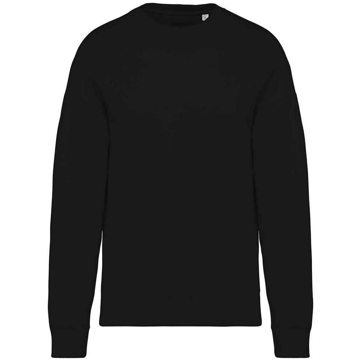 Black - Front - Native Spirit Womens-Ladies Oversized Sweatshirt