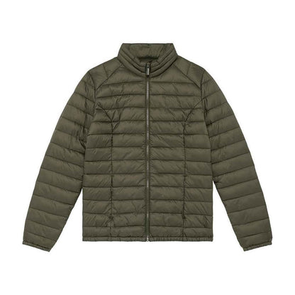 Organic Khaki - Front - Native Spirit Womens-Ladies Light Recycled Padded Jacket