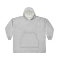 Silver Grey - Back - Brand Lab Unisex Adult Sherpa Fleece Hoodie