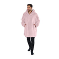 Blush Pink - Back - Brand Lab Unisex Adult Sherpa Fleece Hoodie