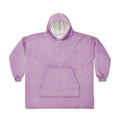 Digital Lavender - Front - Brand Lab Unisex Adult Sherpa Fleece Hoodie