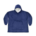 Navy - Front - Brand Lab Unisex Adult Sherpa Fleece Hoodie