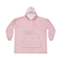 Blush Pink - Front - Brand Lab Unisex Adult Sherpa Fleece Hoodie