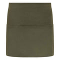 Olive Green - Front - Brand Lab Unisex Adult Short Apron