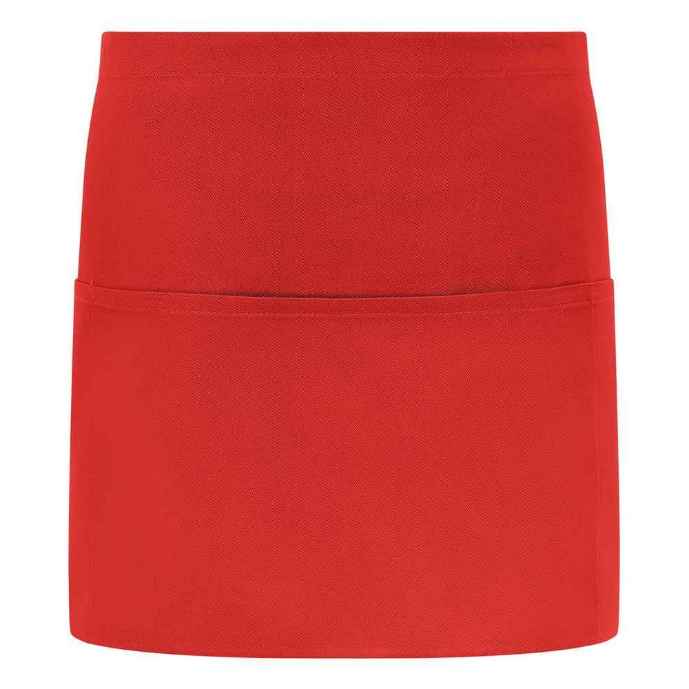 Red - Front - Brand Lab Unisex Adult Short Apron