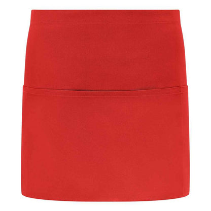 Red - Front - Brand Lab Unisex Adult Short Apron