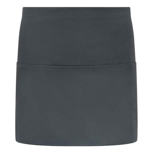 Charcoal - Front - Brand Lab Unisex Adult Short Apron