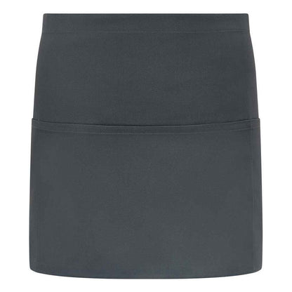 Charcoal - Front - Brand Lab Unisex Adult Short Apron