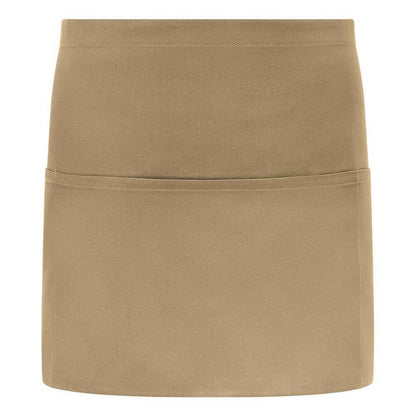 Khaki - Front - Brand Lab Unisex Adult Short Apron