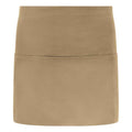 Khaki - Front - Brand Lab Unisex Adult Short Apron
