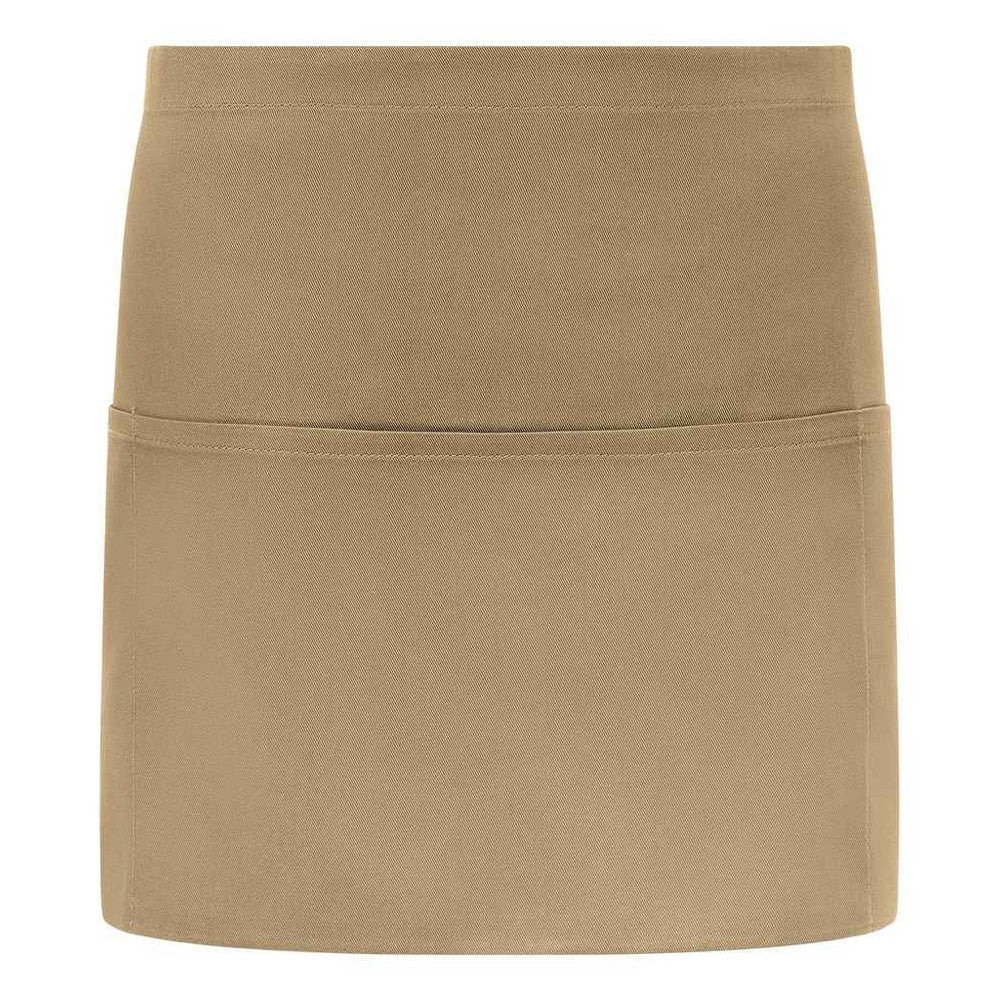Khaki - Front - Brand Lab Unisex Adult Short Apron