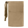 Khaki - Back - Brand Lab Unisex Adult Short Apron