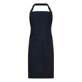 Indigo Denim - Front - Brand Lab Unisex Adult Denim Bibbed Apron