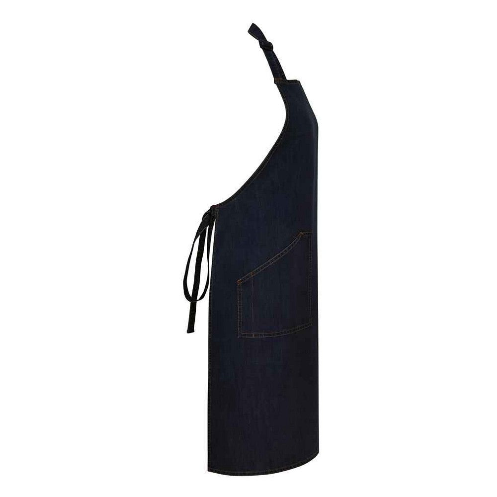 Indigo Denim - Back - Brand Lab Unisex Adult Denim Bibbed Apron