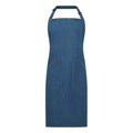 Blue Denim - Front - Brand Lab Unisex Adult Denim Bibbed Apron