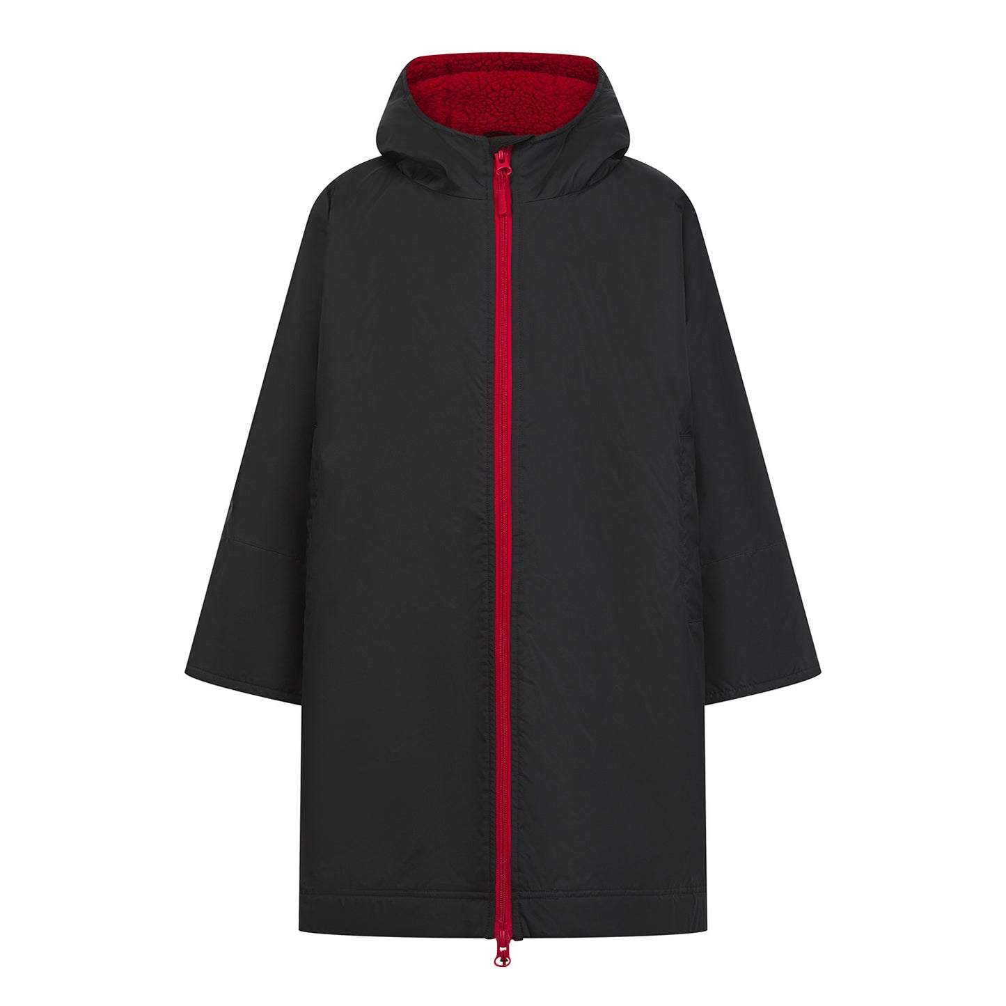 Black-Red - Front - Finden & Hales Childrens-Kids Robe