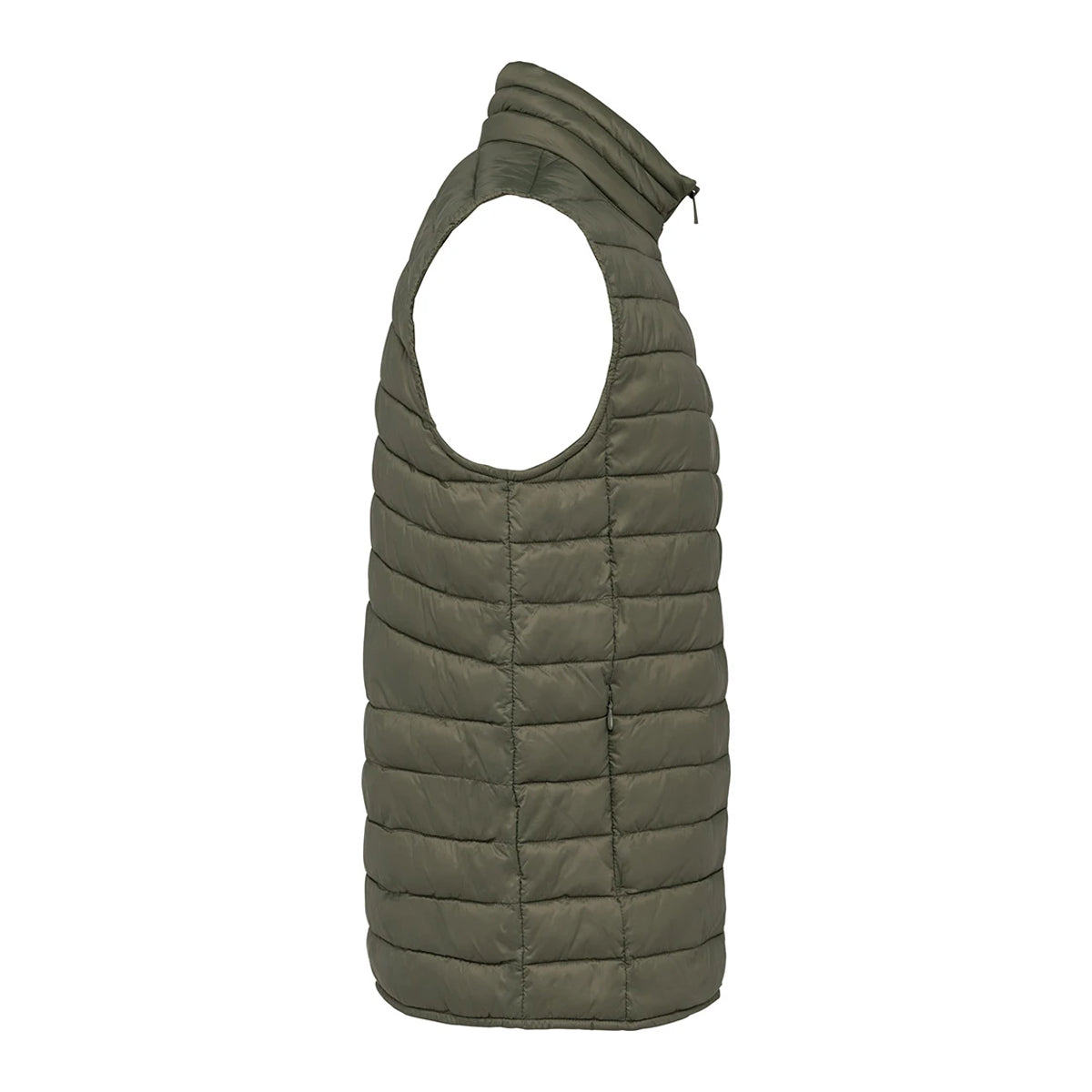 Organic Khaki - Side - Native Spirit Mens Light Recycled Body Warmer