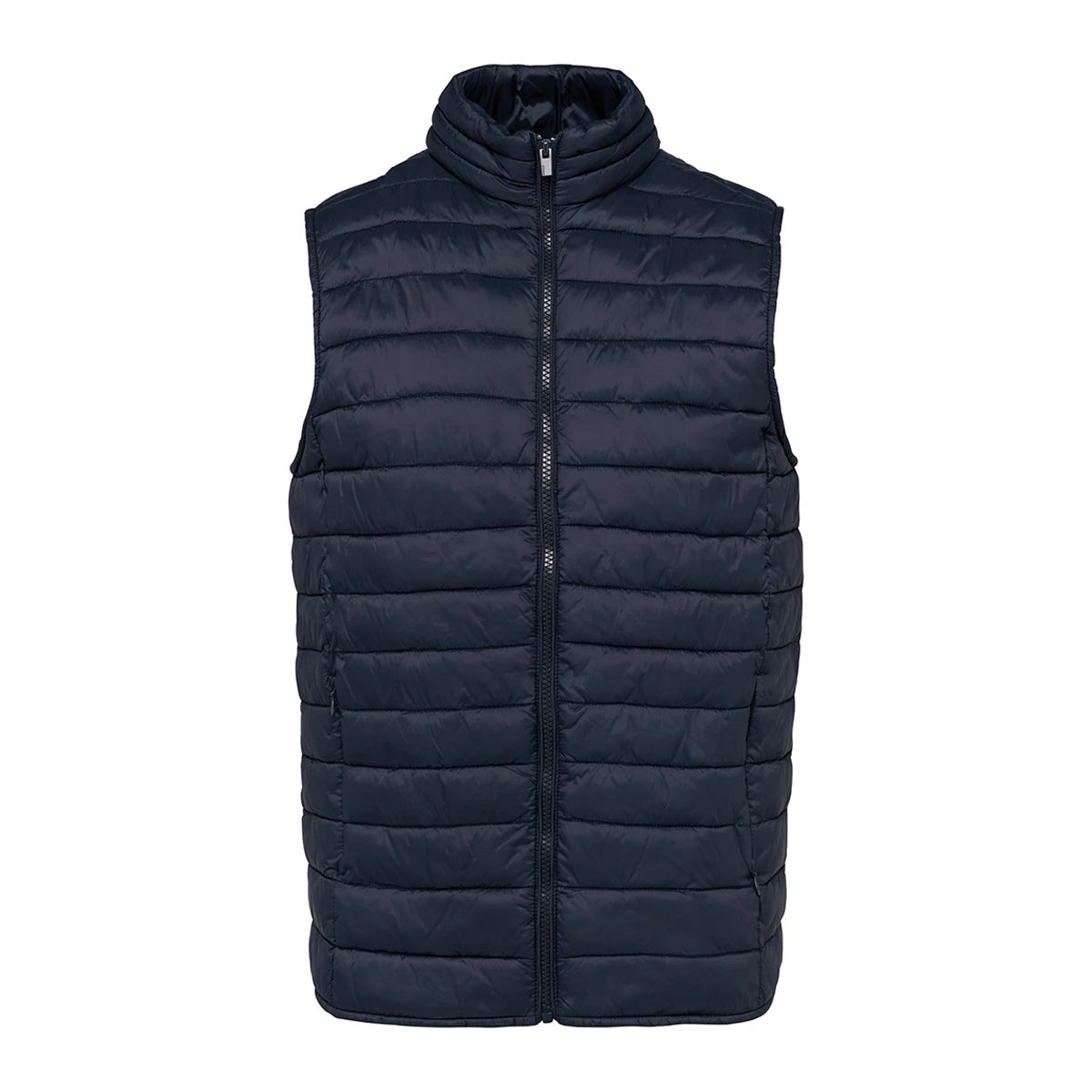 Navy Blue - Front - Native Spirit Mens Light Recycled Body Warmer