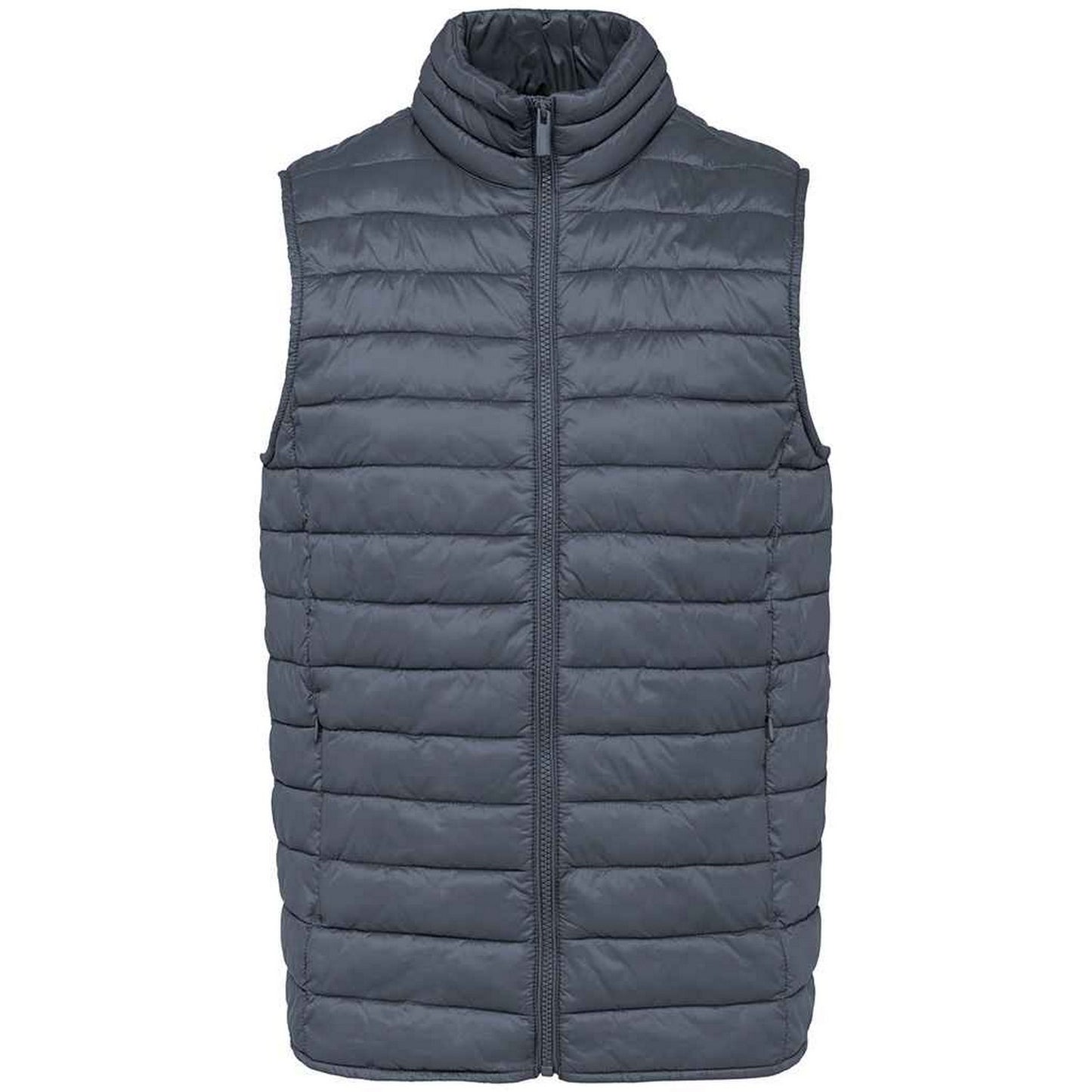 Mineral Grey - Front - Native Spirit Mens Light Recycled Body Warmer