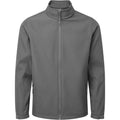 Dark Grey - Front - Premier Mens Recycled Wind Resistant Soft Shell Jacket