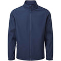 Navy - Front - Premier Mens Recycled Wind Resistant Soft Shell Jacket