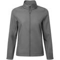 Dark Grey - Front - Premier Womens-Ladies Windchecker Soft Shell Jacket