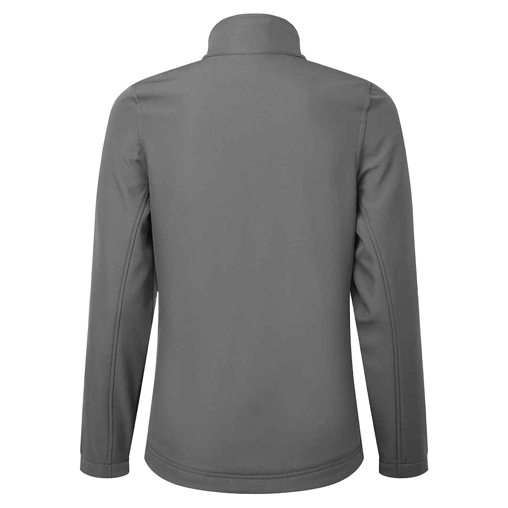 Dark Grey - Back - Premier Womens-Ladies Windchecker Soft Shell Jacket