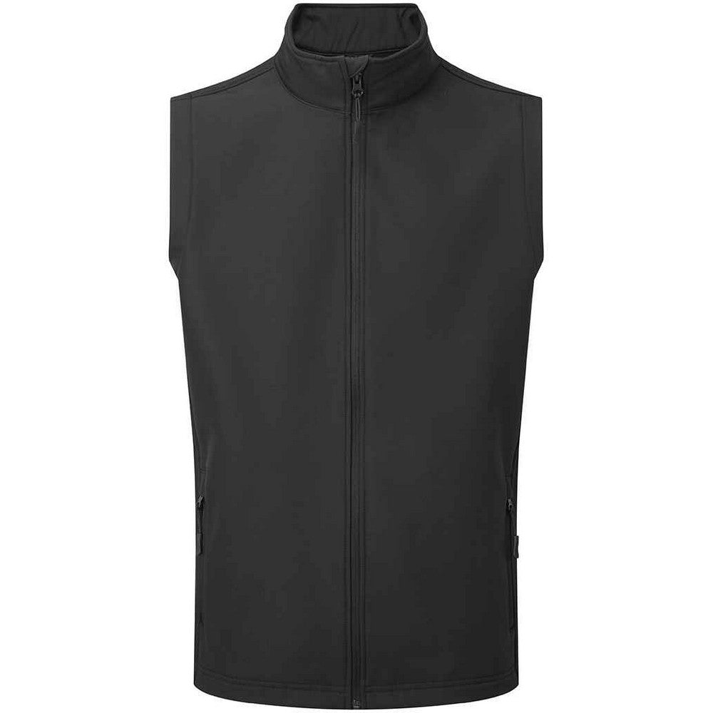 Black - Front - Premier Mens Wind Resistant Gilet