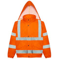 Orange - Front - PRO RTX Mens High-Vis Bomber Jacket