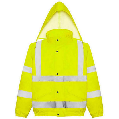Yellow - Front - PRO RTX Mens High-Vis Bomber Jacket