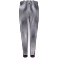 Black-White - Side - SF Minni Womens-Ladies Lounge Pants