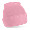 Dust Pink - Front - Beechfield Unisex Adult Patch Beanie