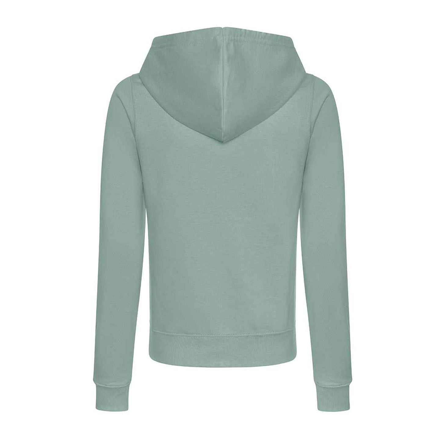Dusty Green - Back - Awdis Womens-Ladies College Zoodie Hoodie