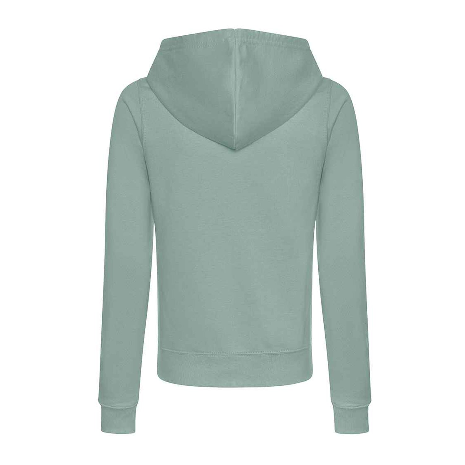 Dusty Green - Back - Awdis Womens-Ladies College Zoodie Hoodie
