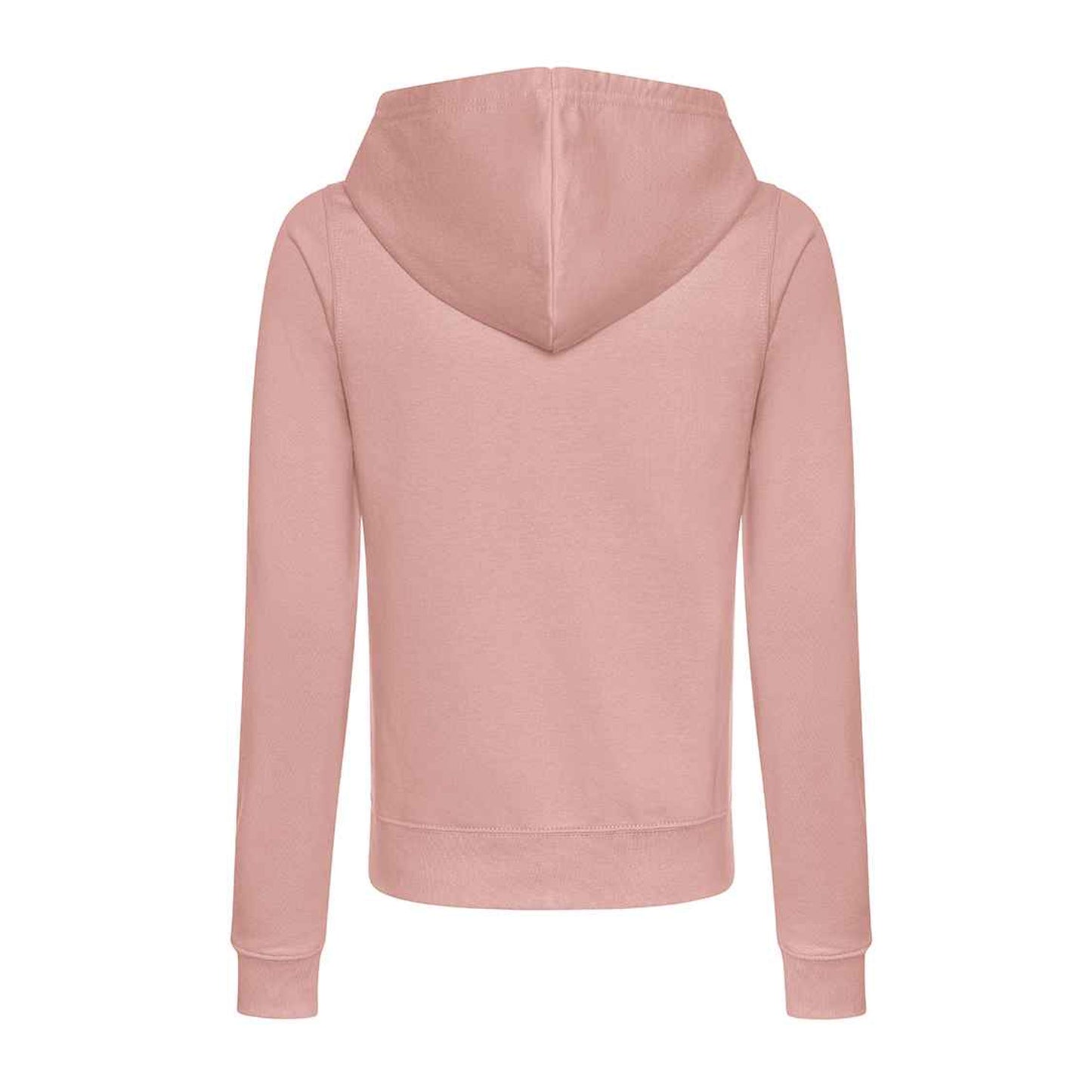 Dusty Pink - Back - Awdis Womens-Ladies College Zoodie Hoodie