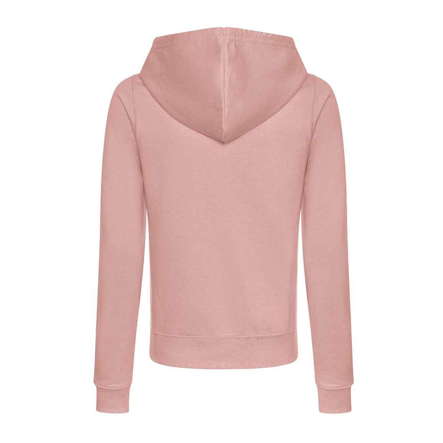 Dusty Pink - Back - Awdis Womens-Ladies College Zoodie Hoodie
