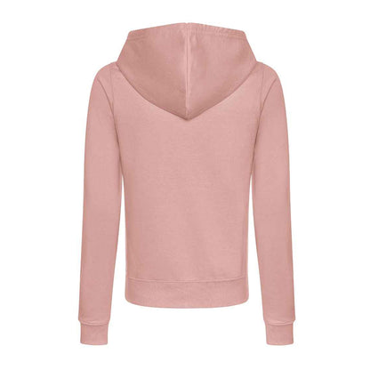 Dusty Pink - Back - Awdis Womens-Ladies College Zoodie Hoodie