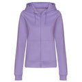 Digital Lavender - Front - Awdis Womens-Ladies College Zoodie Hoodie