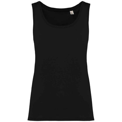Black - Front - Native Spirit Womens-Ladies Tank Top