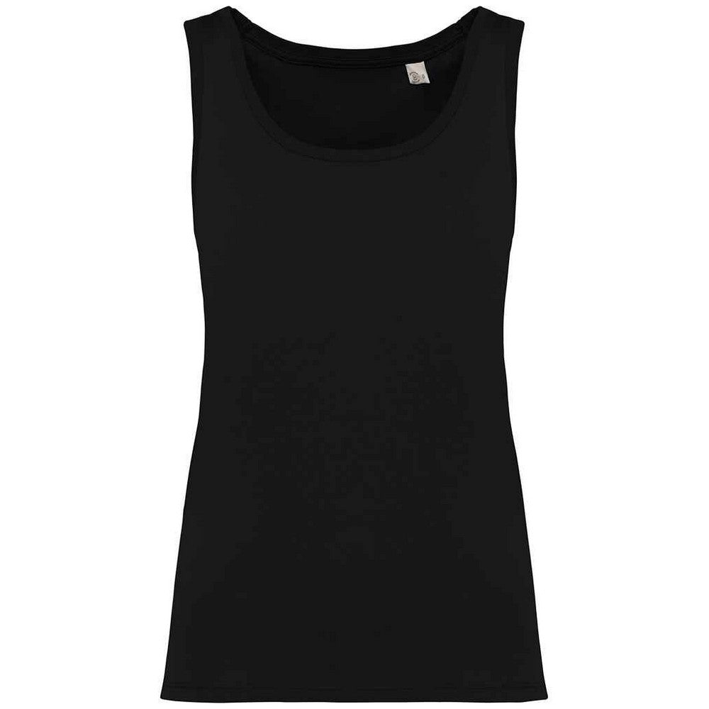 Black - Front - Native Spirit Womens-Ladies Tank Top