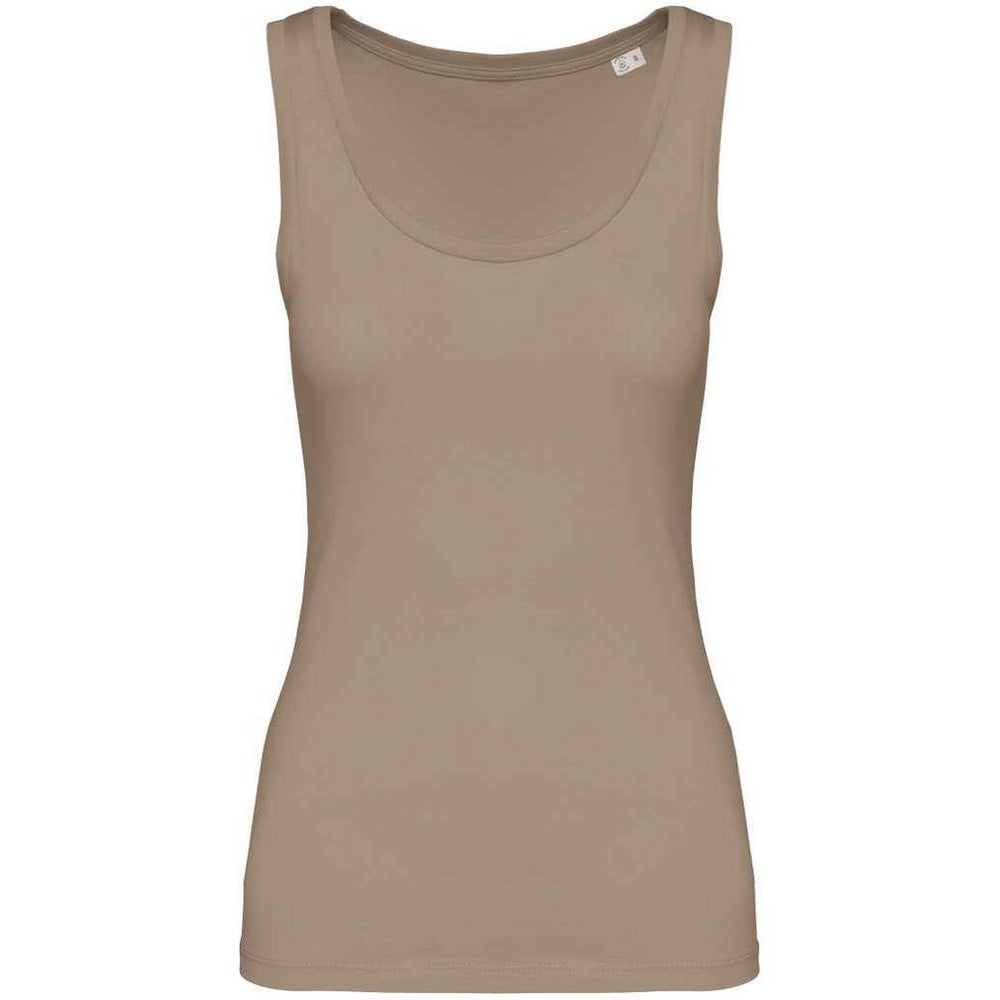 Wet Sand - Front - Native Spirit Womens-Ladies Tank Top