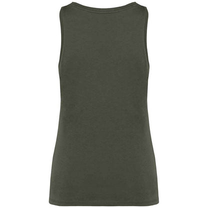Organic Khaki - Back - Native Spirit Womens-Ladies Tank Top