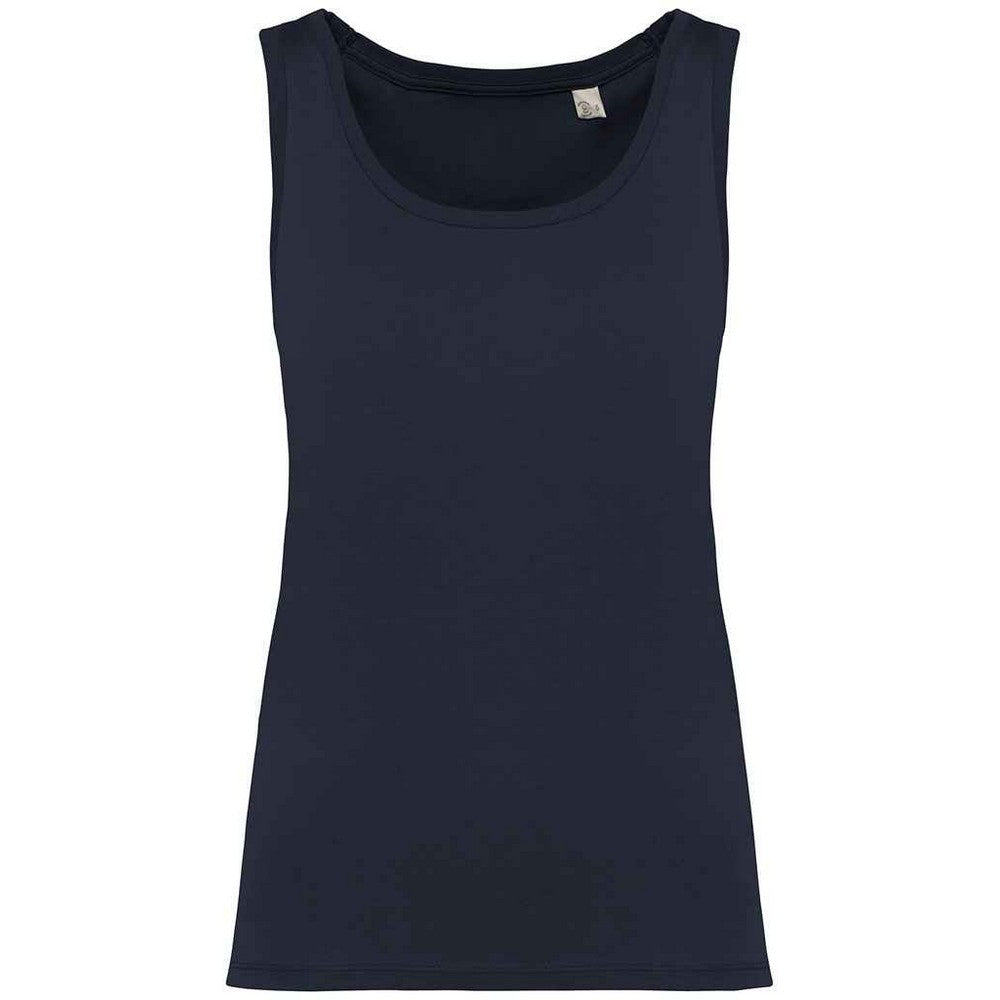Navy Blue - Front - Native Spirit Womens-Ladies Tank Top