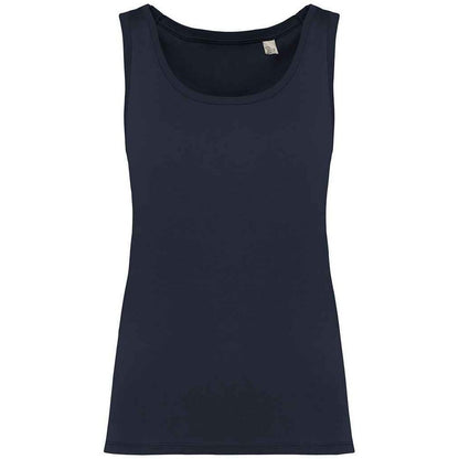 Navy Blue - Front - Native Spirit Womens-Ladies Tank Top