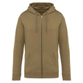 Light Olive-Green - Front - Native Spirit Unisex Adult Full Zip Hoodie