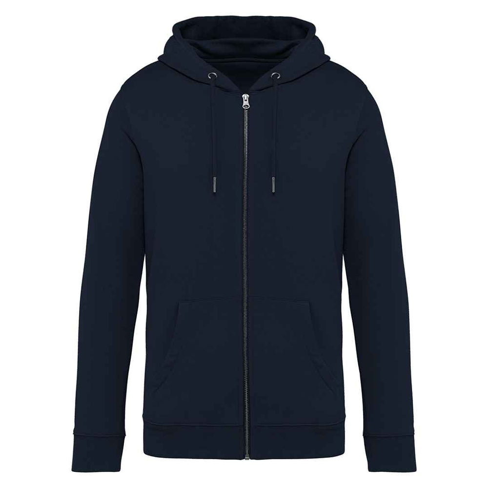 Navy Blue - Front - Native Spirit Unisex Adult Full Zip Hoodie